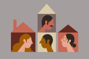 Friends and Neighbours missing each other in separate homes